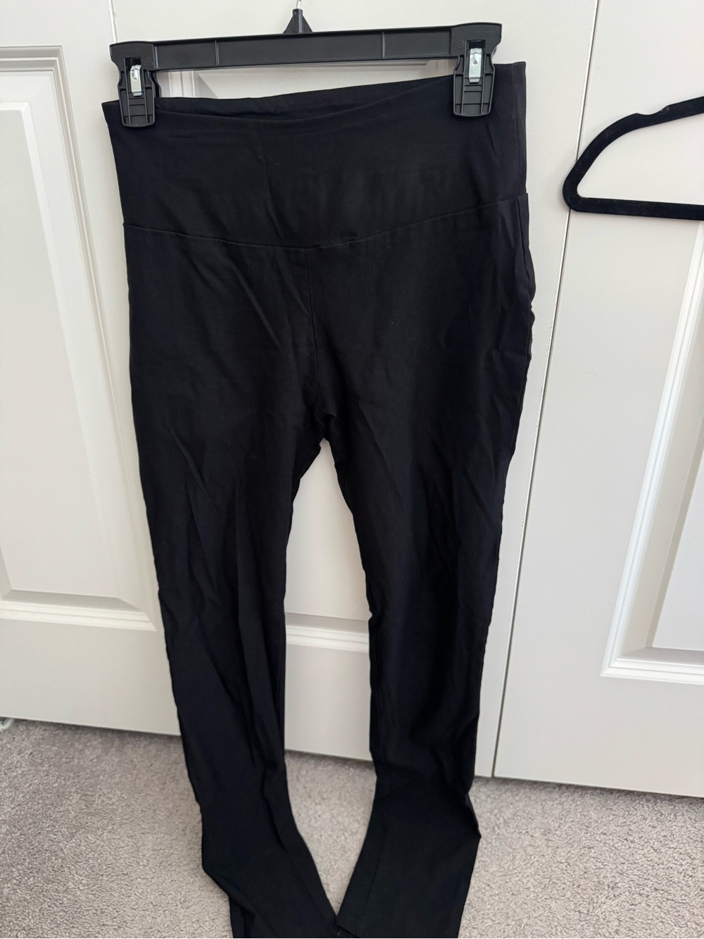 High-Waist Black Work Leggings